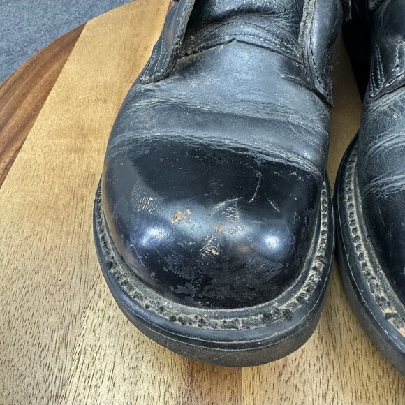 Vintage Double H Brand Military Tanker Combat Jump Boots Size 8.5D Black Read - Picture 5 of 16